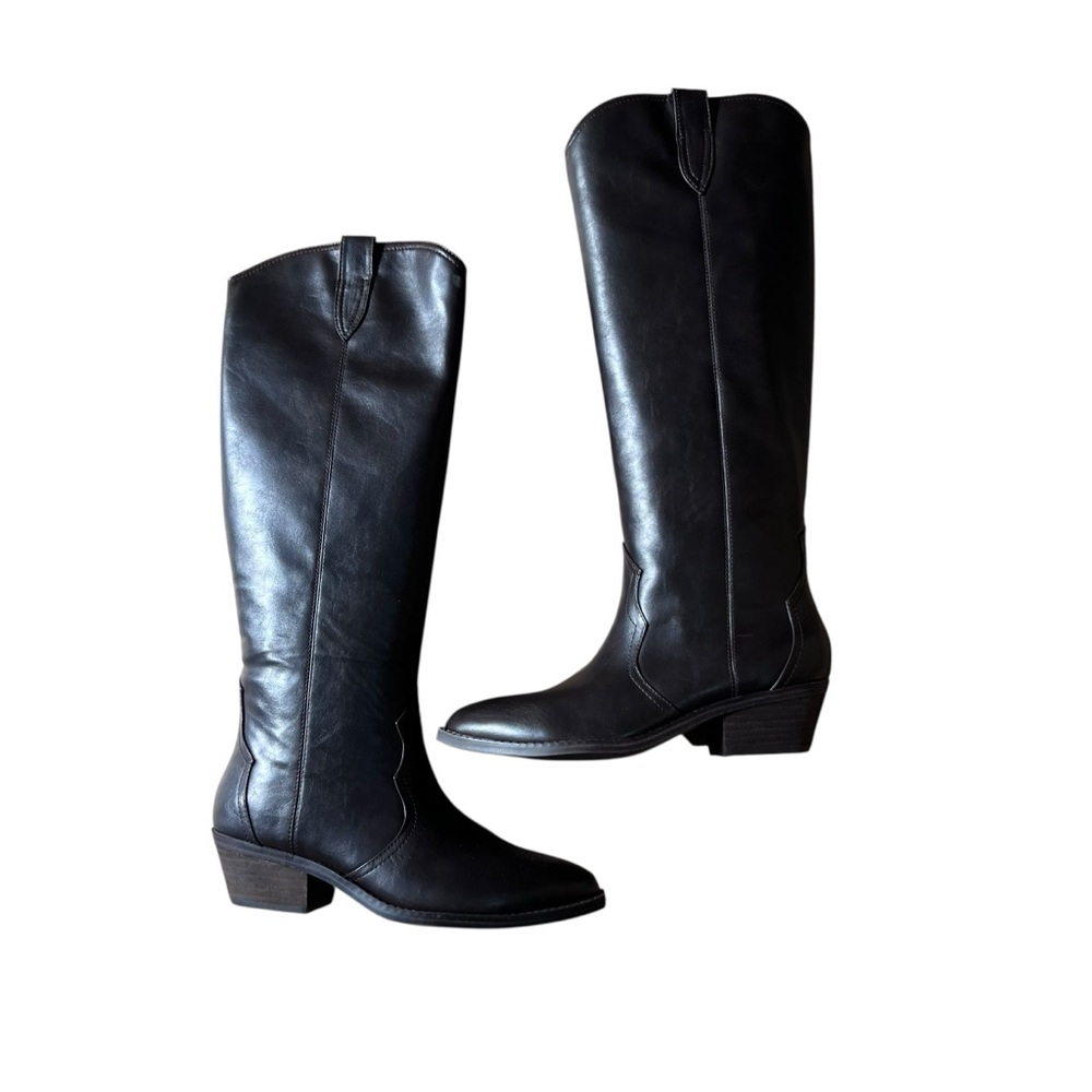 NEW Dolce Vita Women's Kit Knee-High Cowboy Boots Smooth Chocolate Brown‎ 7.5